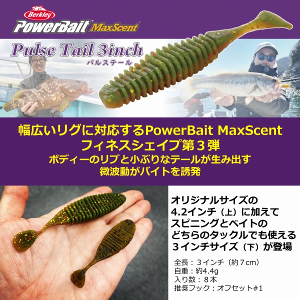 新品 バークレイ マックスセント　クリーチャーホッグ Creature H 5点 PowerBait® MaxScent Creature Hawg | Berkley Fishing®