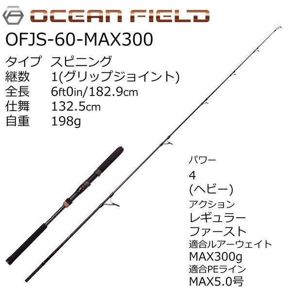 アブガルシア オーシャンフィールド ジギング OFJS-60-MAX200