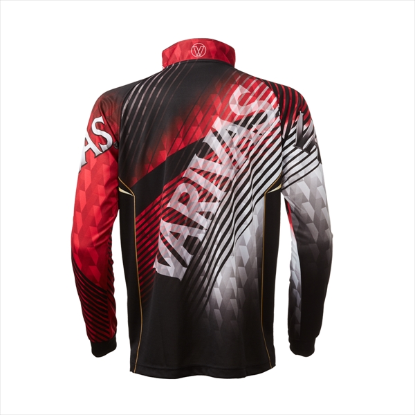 VARIVAS ドライジップシャツ 長袖 VAZS-21 ゴールド 3L バリバス