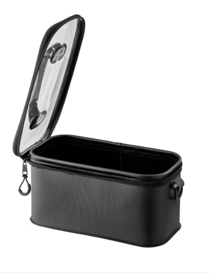 がまかつ タックルバッグ LE325 ギアバッグ クリア×ブラック: バッグ