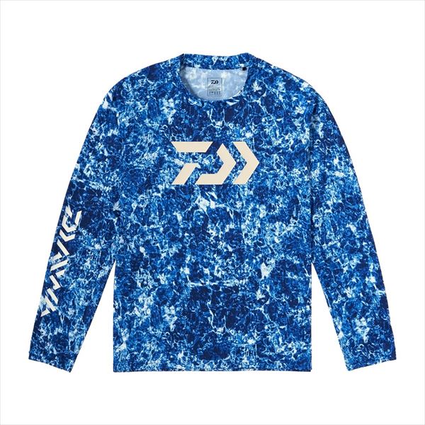 ダイワ ウェア DE-5324 サンブロックドライシャツ オーシャンカモ L