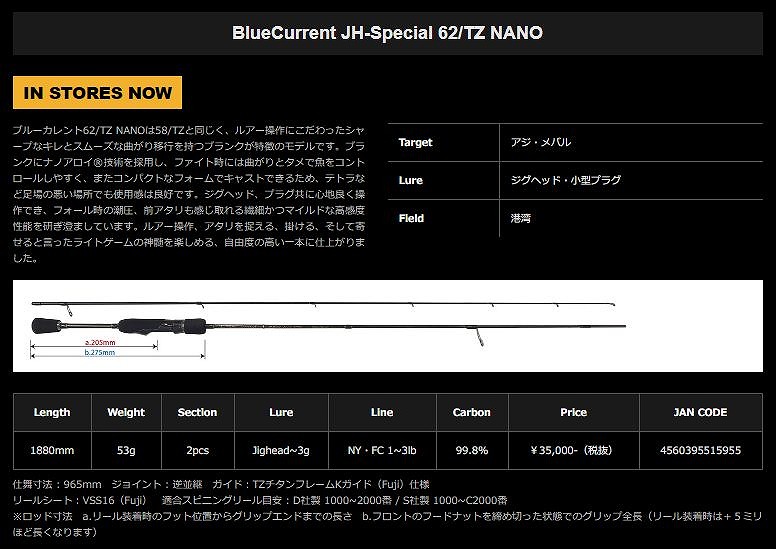 ヤマガブランクス ブルーカレント （BlueCurrent) JH-Special 62TZ ...