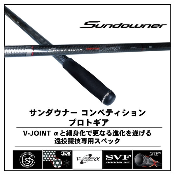 ﾀﾞｲﾜ 20 ｻﾝﾀﾞｳﾅｰ ｺﾝﾍﾟﾃｨｼｮﾝ ﾌﾟﾛﾄｷﾞｱ 29-390S・R(並継 ｽﾄﾘｯﾌﾟ仕様