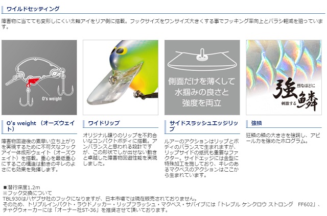 シマノ ZP-105Q バンタム マクベス 50 013キョウリンRG: バスルアー