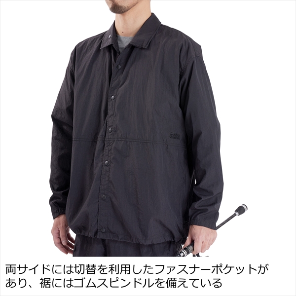 Abu アブガルシア ウェア ナイロンコーチジャケット ブラック L(L
