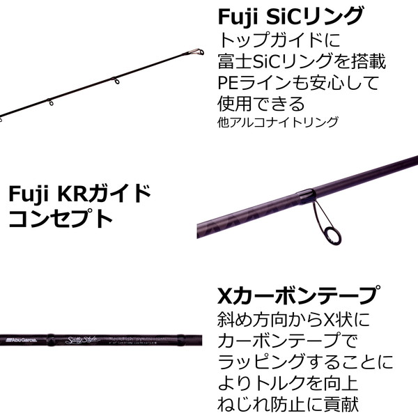 アブガルシア ロックフィッシュロッド ソルティースタイル ロックフィッシュ SYRS-862M (スピニング・2ピース):  竿｜釣具の通販ならキャスティングオンラインストア【公式】