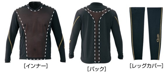 がまかつアクティブクールスーツ　GM3567 Sサイズ　ブラック フィッシング がまかつ GM3567 アクティブクールスーツ ブラック