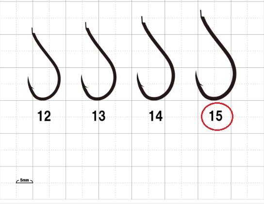 がまかつ 針 68-871 トーナメントカレイ改(ナノスムースコート) 15号