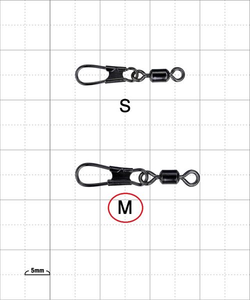がまかつ サルカン 19-344 イカメタルリーダー ラウンドスナップ