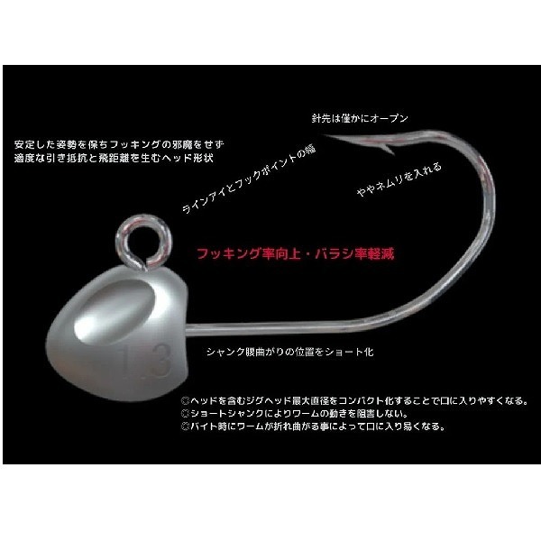 ミザール ジグヘッド ターンズヘッド 2g M: ルアー用品｜釣具の通販