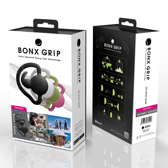BONX（ボンクス） Grip BX2-MTBKWH1 2個パッケージ ブラック
