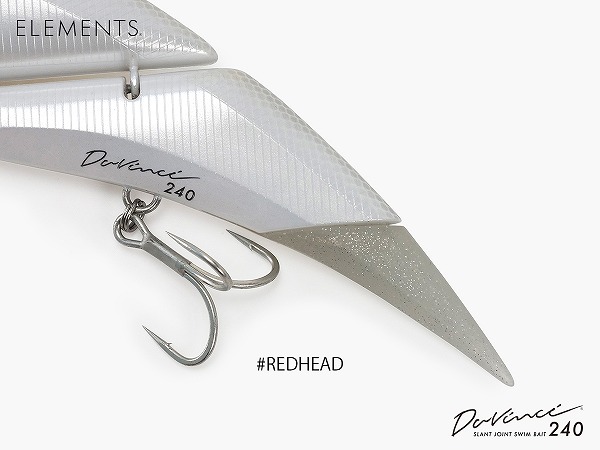 エレメンツ シーバスルアー ダヴィンチ240SW #REDHEAD【即日発送