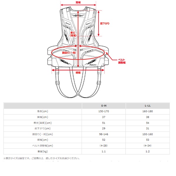マルキュー ライフジャケット マルキューPFD03 L2(レジャー用ライフ