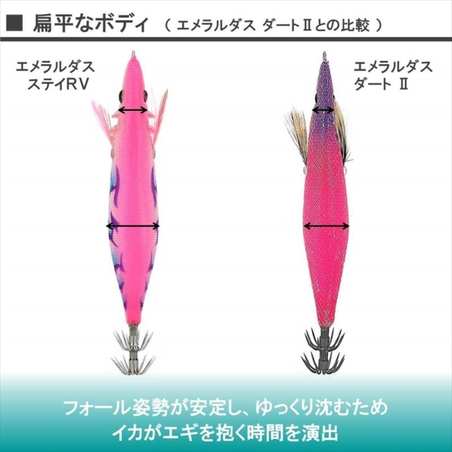 ネコポス対象品】ダイワ エメラルダス ステイRV(ラトルバージョン)3.0