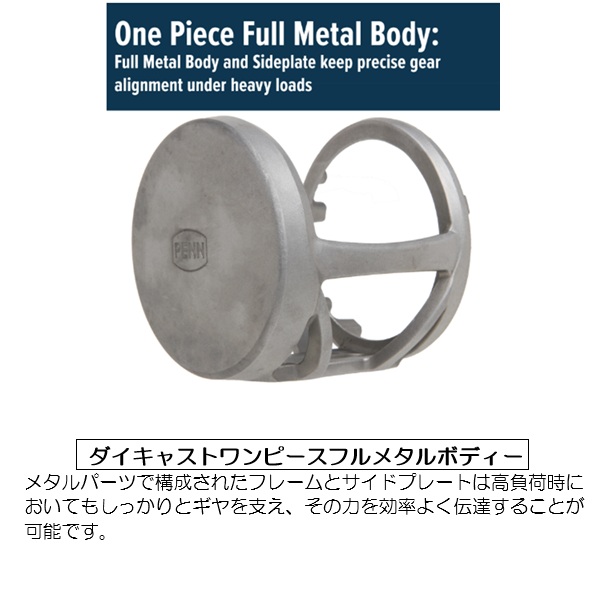 ペンリ－ルジャパン ベイトリール ファゾム2 2スピード 60NLD2 ナロー