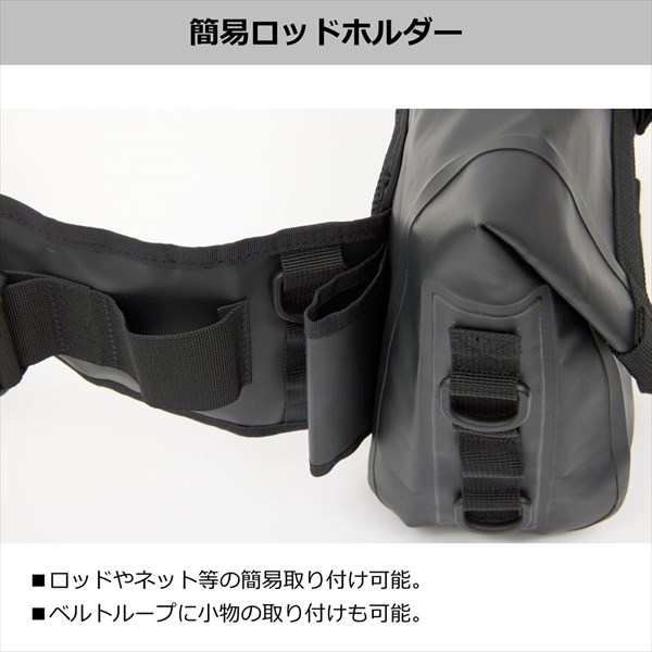 ダイワ タックルバッグ TP ヒップバッグ (D) ブラック: バッグ・ケース