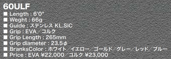 ロデオクラフト トラウトロッド 99 ツーナイン ファイン 60ULF レッド