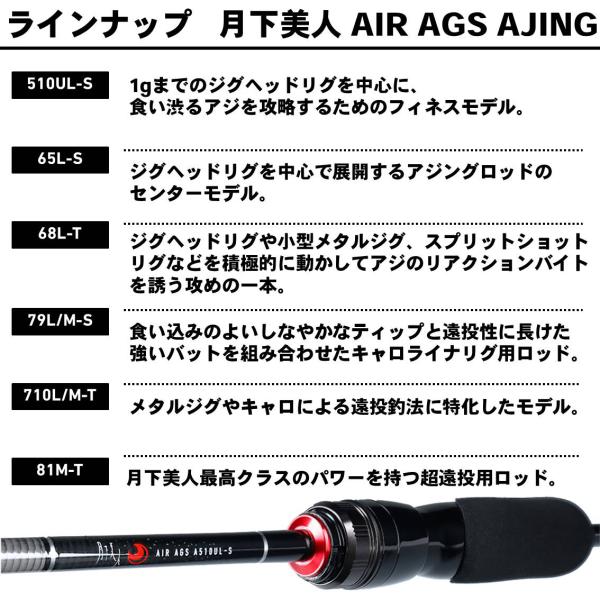 ﾀﾞｲﾜ 月下AIR AGS A81M-T・Y: 竿| 釣具のキャスティングオンライン