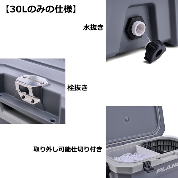 プラノ クーラボックス フロストクーラー 32quart 30L ストームグレー