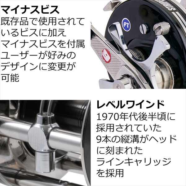 AbuGarcia アブガルシア ベイトリール AMB.6501 Striper Black （左