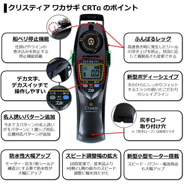 ダイワ クリスティアワカサギ Crta ソリッドブラック メタルレッド グラデーション リール 釣具のキャスティングオンラインストア 全国50店舗以上を展開する大型釣具店