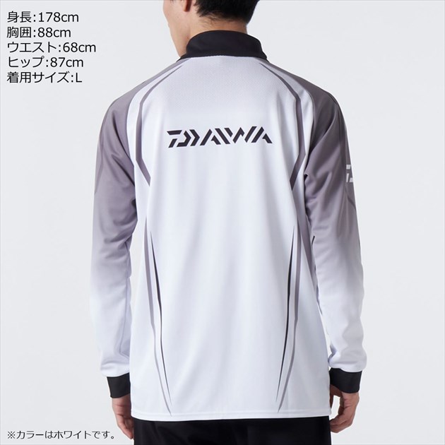 ダイワ ウェア DE-7522 ロングスリーブ ドライシャツ ブラック: ウェア