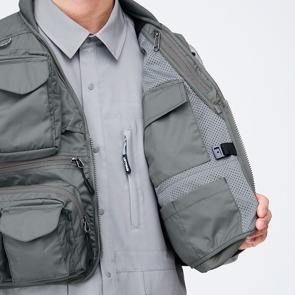 リバレイ フィッシングベスト 5429 RV ストリームガイドベストII タン L リバレイ フィッシングベスト 5429 RV ストリームガイドベストII タン