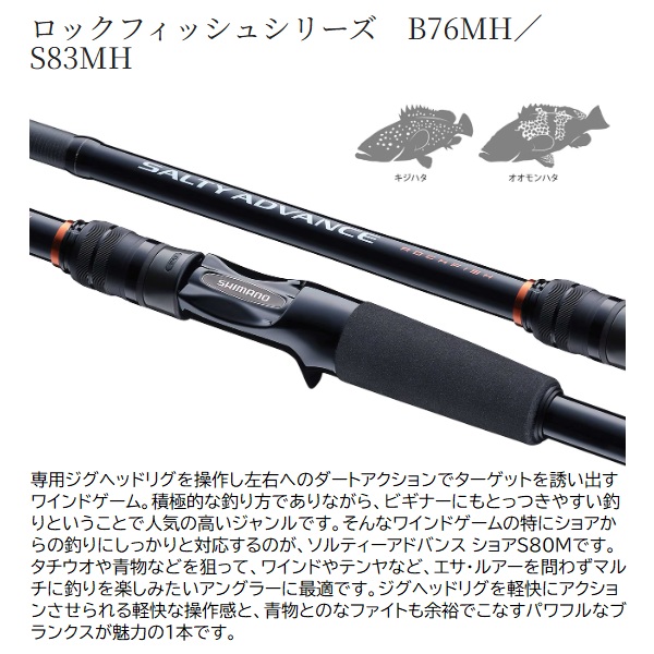 シマノ ロックフィッシュロッド 25ソルティーアドバンス ロック