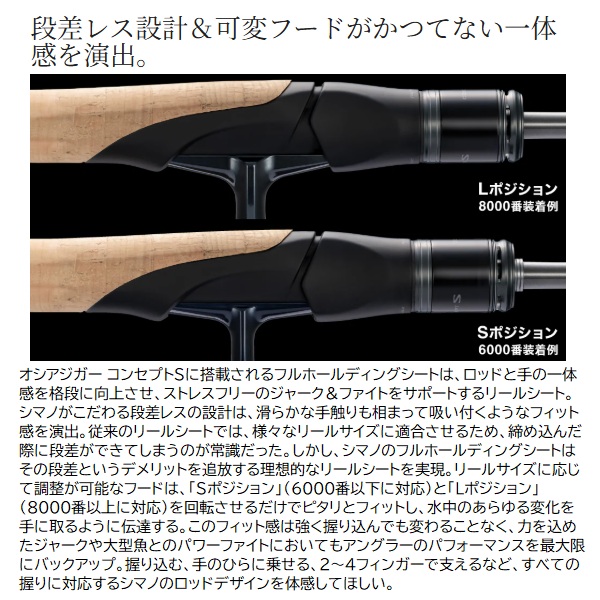 シマノ オフショアロッド 25オシアジガーコンセプトS S62-3(スピニング
