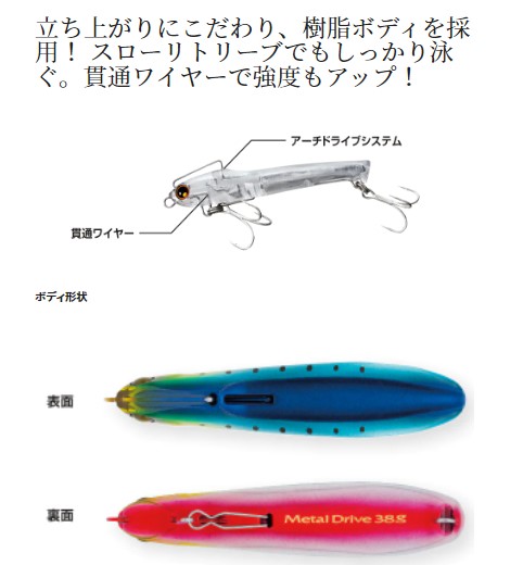 シマノ シーバスルアー XG-K38T 熱砂 メタルドライブ 38g 012 Nブルー