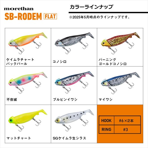 ネコポス対象品】ダイワ ワーム モアザン シーバスロデム フラット 30g