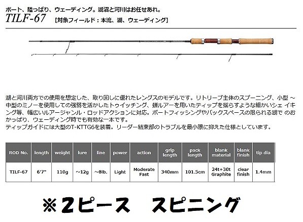 トラウトロッド IL FLUSSO TILF-72 スミス(SMITH) トラウティンスピン イル・フロッソ(IL FLUSSO) TILF