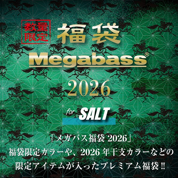 予約品】 メガバス 2026年福袋 SALT SET 【12月下旬頃発売予定 ※他商品
