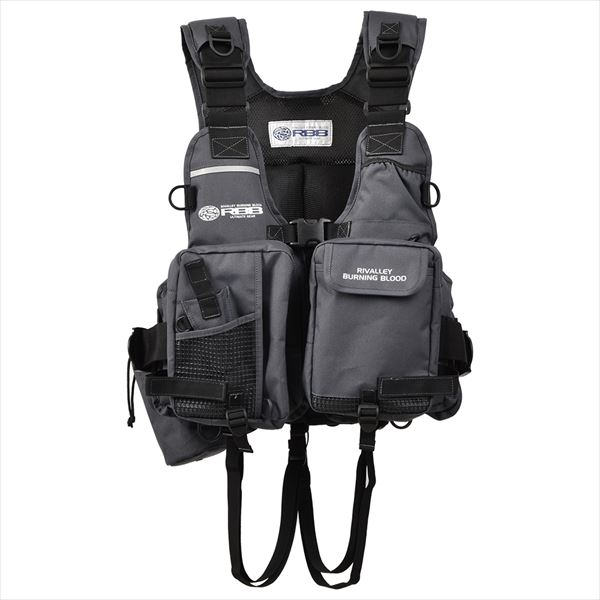 訳あり】リバレイ ライフジャケット 8897 RBB ゲームベストII(グレー