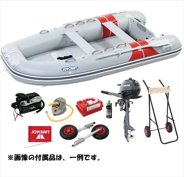 ジョイクラフトゴムボート６馬力エンジン付き ゴムボートとエンジンのセット