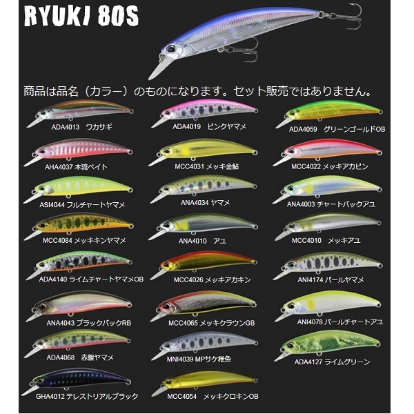 ネコポス対象品】デュオ（DUO）リュウキ80S ADA4013