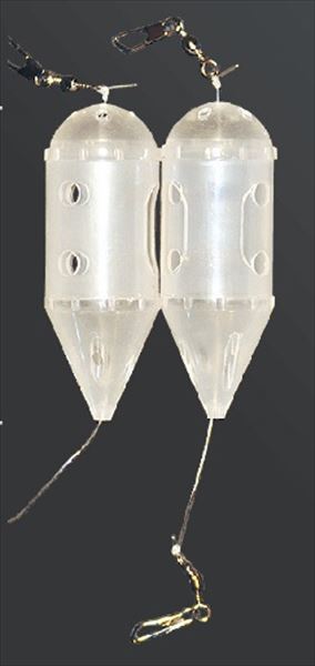 マルシン漁具 コマセカゴ 白ロケットテグス付 SS: 仕掛用品｜釣具の