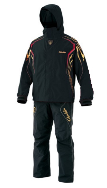 がまかつ GM3500 ゴアテックスレインスーツ ブラック／ゴールド