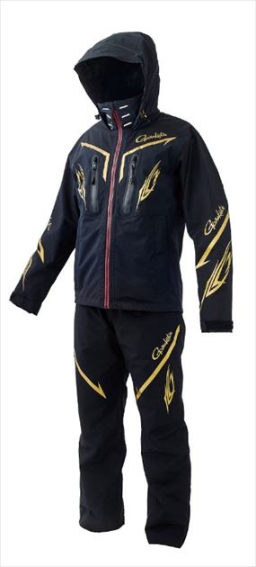 がまかつ レインウェア GM3658 フィッシングレインスーツ ブラック