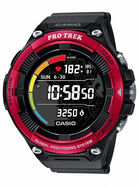 CASIO PRO TREK Smart WSD-F21HR 赤