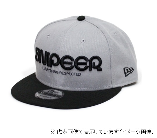 �X�i�C�p�[(SNIPEER) SNP-C020 LOGO 9FIFTY GRAY×Black �t���[�T�C�Y