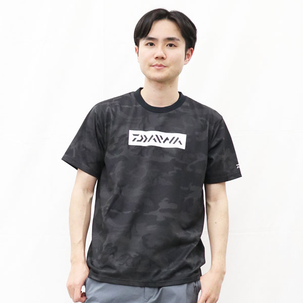 ダイワ ウェア DE-8324 クリーンオーシャンTシャツ ブラックカモ XL 