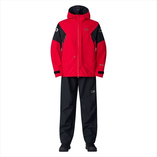 TORAY フィッシングスーツ 赤/黒 ダイワ レインウェア DR-1825 GORE-TEX コンビアップレインスーツ(M