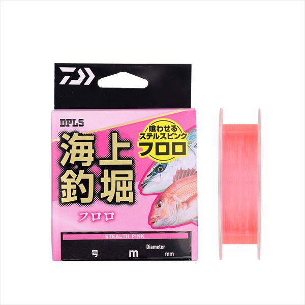 ダイワ ライン 海上釣堀フロロ ステルスピンク 4号-60m(60m ステルス