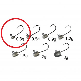 ジャズ(石井工芸）ジグヘッド 尺HEAD DXマイクロバーブ R 0.3g