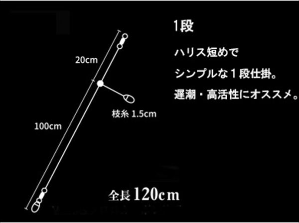 釣り仕掛け・仕掛け用品 Carron Jetstream Line 10/11 floating クレイジーオーシャン 仕掛け MT-HI1 イカメタル仕掛 ハイテンション1