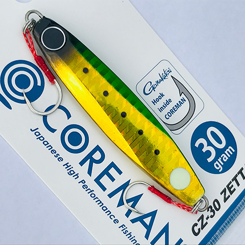 コアマン メタルジグ CZ-30 ゼッタイ オンフック #007 イワシゴールド