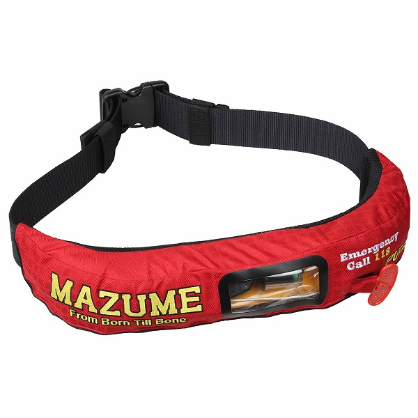 mazume ライフジャケット mazume インフレータブルウエストII 浮力75