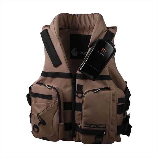 FEATHER BRAND ウッドパドル 4本セット ライフジャケット付 オレンジブルー ライフジャケット MZLJ-771mazume コアライフ