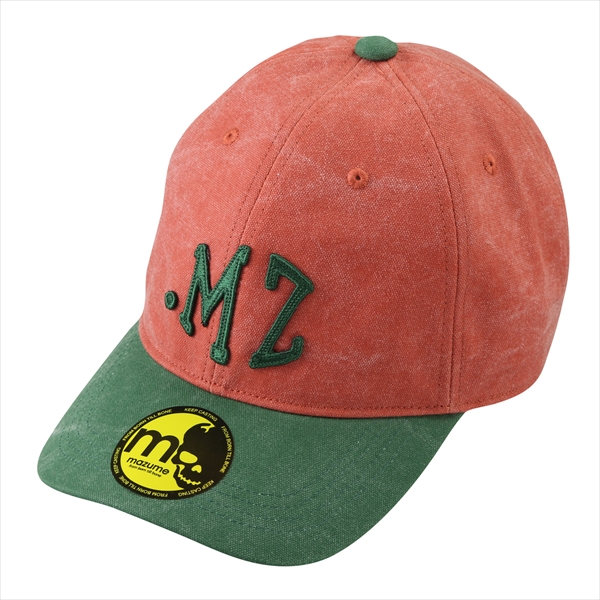 オレンジブルー 帽子 MZCP-781mazume ウォッシュキャップ(フリー